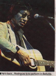 Rodriguez on stage