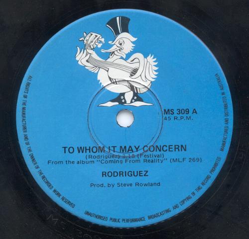 To Whom It May Concern